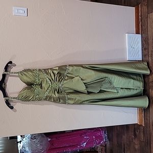 Precious Formals Chartreuse Gown